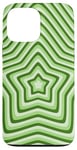 iPhone 13 Pro Max Green Star Retro Coffee Latte Y2K Aesthetic Pattern Case