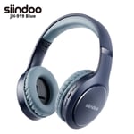 Marine Bleu Siindoo Sans Fil Bluetooth Casque JH-919 Pliable Stéréo Écouteurs Super Basse Réduction Du Bruit Micro Casque Pour Iphone TV PC ""Nipseyteko