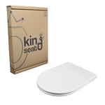 King Seat Abattant WC pour Ideal Standard Esedra (ancien modèle) - Urée thermodurcissable, montage par le haut, fermeture ralentie, blanc, haute qualité