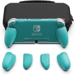 Ensemble Gripcase Lite : Un ¿¿Tui De Protection Confortable Avec Des Poign¿¿Es Interchangeables [Pour S'adapter ¿¿ Toutes Les Tailles De Mains] Pour La Nintendo Switch Lite - Turquoise