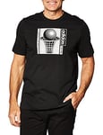 adidas Men's Retro Media Basket Tee T-Shirt, Mens, T-Shirt, GD5891, Black, M