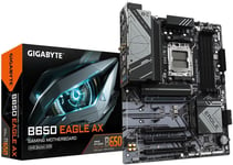 B650 Eagle AX Carte mère-AMD Ryzen série 9000,VRM 12+2+2 Phases,jusqu'à 7600 MHz DDR5 (OC),1xPCIe 5.0 + 2xPCIe 4.0 M.2,LAN GbE,WiFi 6E,USB 3.2 Gen 2