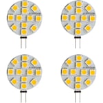 Missdong - Ampoule led G4 Ronde 2W - Lot de 100-110lm Blanc Chaud 2900K Non Dimmable - 130° Larges Faisceaux - Ampoule led GU4 12V [Classe