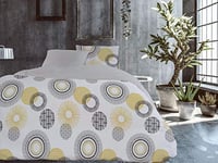 CALITEX 3-Piece Bedding Set 240 x 220 cm Oasis, 100% Cotton, Gold, 240 x 220 cm