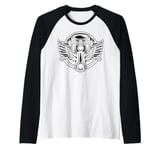 Cool Motorbike For Men Women Kids Motorbike Racing Funny Raglan Baseball Tee