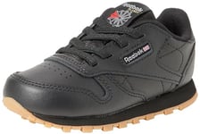 Reebok Unisex Baby Cl Lthr Gymnastics Shoe, Cblack Cblack Rbkg02, 8.5 UK Child