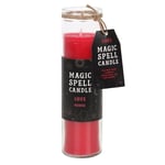 LOVE MAGIC SPELL CANDLE - For Love & Romance Spells - Red Rose Fragrance