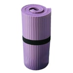 Yoga Pilates mat Tjock träningsmatta halkfri träningsmatta 15 mm Fitness Lila Purple