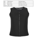 Men Sweat Vest Waist Trainer Workout Sauna Tank Top Male Body Shaper Shirt V RHS