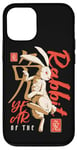 Coque pour iPhone 12/12 Pro Année du lapin Zodiaque chinois Anime Art traditionnel