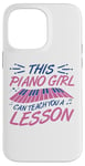 Coque pour iPhone 14 Pro Max Piano Girl Design de Piano pour Pianiste