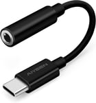 Adaptateur De Casque Usb C Vers Prise Femelle 3,5 Mm Amélioré, Adaptateur Audio Usb C Vers Casque Auxiliaire Compatible Avec Iphone Série 15, Samsung, Pixel, Ipad, Macbook (Noir)[QUE070650]