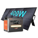 SOLARPLAY Station Electrique Portable avec 400W Panneau Solaire, 2500W/2300Wh Generateur Solaire avec Batterie LiFePO4, 12 Ports Sortie, Power Station pour Camping-Cars, Voyages, Domestique (Q2402M)