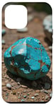 Coque pour iPhone 15 Pro Max Turquoise Stone Jewelry Mineral Boho Natural Elegant