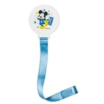 Babycalin Accroche tétine tissu Disney Mickey Bloom - Bleu