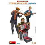 Miniart - Musiciens De Rue Des Années 30-40maquette Figurines Street Musicians 1930-40's|Miniart|38078|1:35 Maquette Char Promo Figurine Miniature