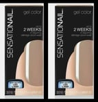 SENSATIONAIL gel colour nail polish 2 weeks wear Shade TAUPE TULIPS X2 PACKS