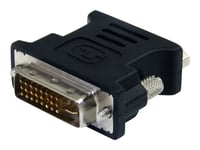 Startech.Com Dvi To Vga Cable Adapter - Dvi (M) To Vga (F) - 10 Pack - Black - Dvi Male To Vga Female (Dvivgamfb10p) - Vga-Adapter - Hd-15 (Vga) (Hunn) Til Dvi-I (Hann) - Formstøpt, Tommelskruer - Svart (En Pakke 10)