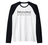 Petrichor Word Funny Poetic Nature Forest Rain Soil Love Fan Raglan Baseball Tee