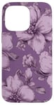 iPhone 14 Pro Max Lilac Vintage Floral Flowers Purple Pattern Case