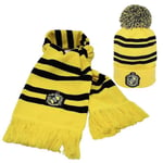 Harry Potter Scarf & Hat Set Hufflepuff Yellow