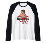 Stranger Things Lifeguard Billy And Show Time Raglan Baseball Tee