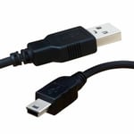 3 Meter Long USB to MINI B Data Charger Cable For Garmin Dash Cam Go-PRO MP3 MP4