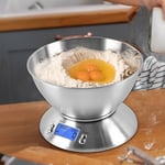 Electronic Kitchen Weighing Scales Digital Food Scale Liquids Measures With Bowl