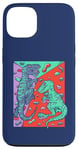 Coque pour iPhone 13 T-Rex Rock Climbing Dino Bouldering