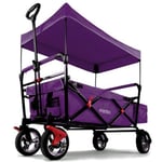 Chariot de transport enfant - Pourpre - FUXTEC City Cruiser - pliable charge 75 kg