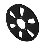 (Black)1/4 10.5 Inch Empty Takeup Reel For Plate Opener Alloy Hose Dish