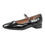 Where´s That From Womens/Ladies Minsk Patent Leather Buckle Detail Low Heel Pumps - 4 UK