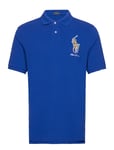 Classic Fit Big Pony Mesh Polo Shirt Blue Polo Ralph Lauren