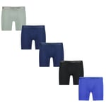 Calvin Klein Microfiber Stretch Boxers Navy X2, Black, Blue & Khaki (5 Pack)