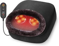 Snailax 2-In-1 Shiatsu Foot and Back Massager with Heat - Kneading Feet Massager