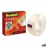 Ruban adhésif Scotch Crystal 19 mm x 33 m Transparent [6 Unités]