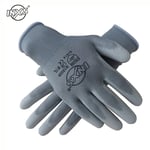 Gants de travail en Nylon et coton,10 paires,revêtement de sécurité en Nitrile PU,gants de travail avec revêtement de paume,gants de mécanicien,CE EN388 - Type [N10559]-10PAIRS-L