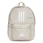 adidas Unisex CLASSIC THREE STRIPES BACKPACK BACK TO SCHOOL, Wonder Alumina/White, One Size