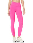 Amazon Essentials Legging de Sport Modelant à Taille Haute avec Poches (Disponible en Grandes Tailles) Femme, Rose Fluo, 5XL Grande taille