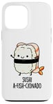 Coque pour iPhone 13 Pro Max Jeu de mots amusant Sushi A-Fish-Cionado