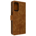 Case for Samsung A23 5G & M23 5G Wallet Cover Video Stand Soft-touch Brown