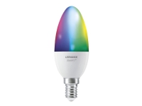 LEDVANCE SMART+ - LED-glödlampa - form: B40 - E14 - 4.9 W (motsvarande 40 W) - klass F - RGBW-lampa - 2700-6500 K - vit