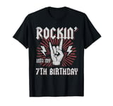 Rockstar Birthday Rock Star Themed Rocker 7th Birthday T-Shirt