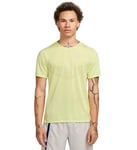 Mens Nike Rise 365 Dri-FIT Short-Sleeve Running Top Yellow Green Size Medium