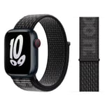 "Just Do It" Nylonloop Apple Watch - Svart - 42/44/45/49 mm svart one size