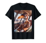 Jurassic Dinos living Today pterosaurs as pilot in a cockpit T-Shirt