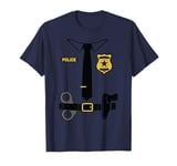 Police Officer Halloween Costume Shirt Policeman Boys Men T-Shirt