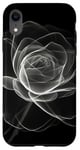 Coque pour iPhone XR Rose Minimalisme Abstrait Lignes Art Floral Nature