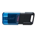 Kingston Technology DataTraveler 80 USB-minnepenn 256 GB USB Type-C 3.2 Gen 1 (3.1 Gen 1) Sort, Blå