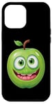 Coque pour iPhone 13 Pro Max Pomme verte mignonne fruits art hommes femmes enfants amoureux des fruits